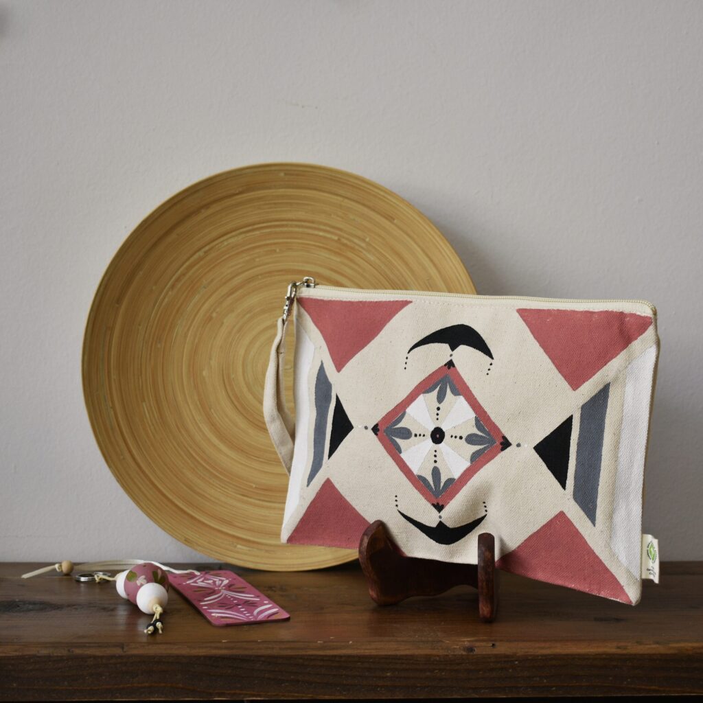 Handpainted clutch #12 - Image 2