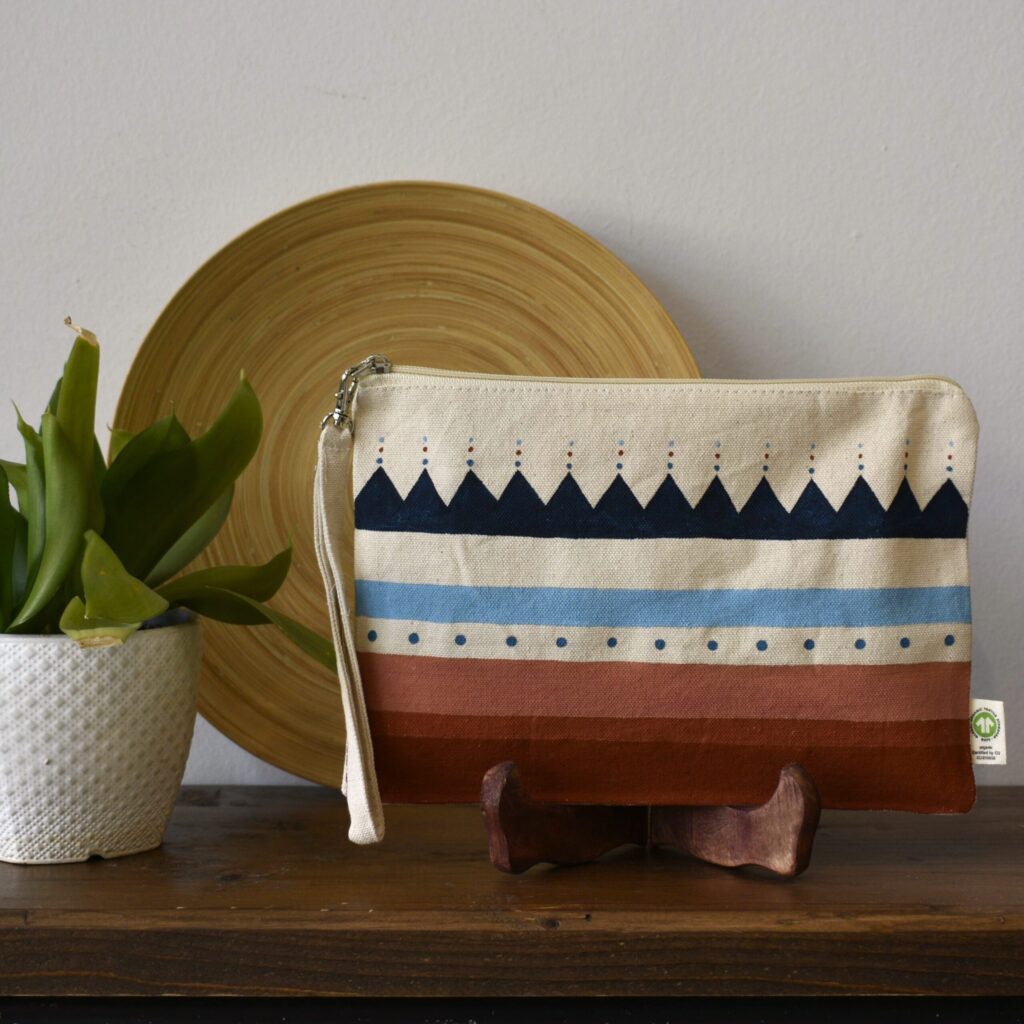 Handpainted clutch #16 - Image 2
